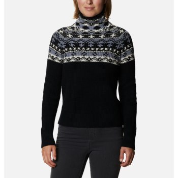 Columbia Ženske Puloveri - Pine Street Jacquard Crne | IRPH-25391